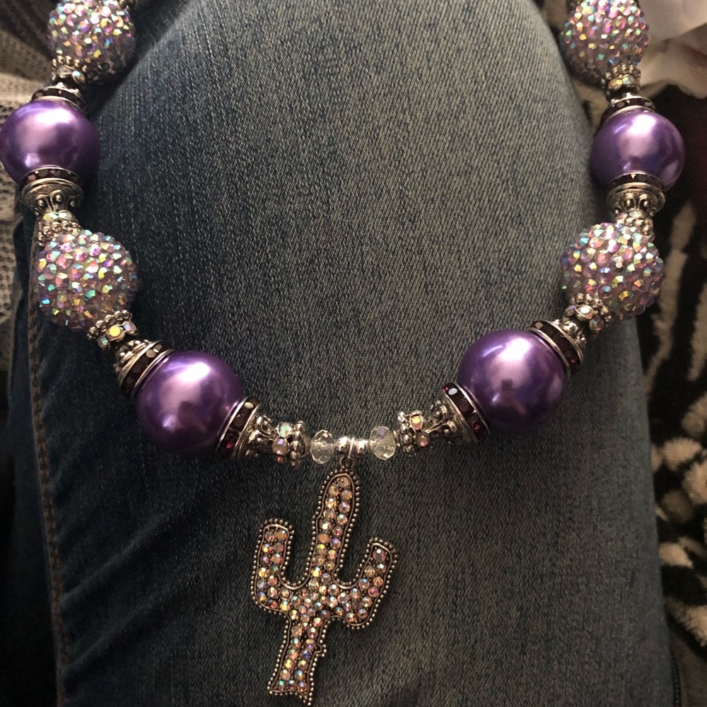 Not for sale example of a necklace I made